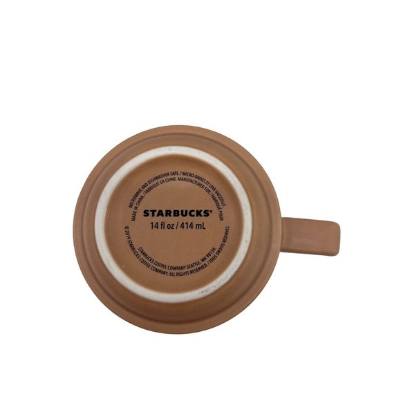 Starbucks 14oz Coffee mug cup pink Desert Design Cactus Florals Stackable Cacti - Picture 8 of 8